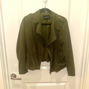 Who What Wear Dark Green Utility Jacket